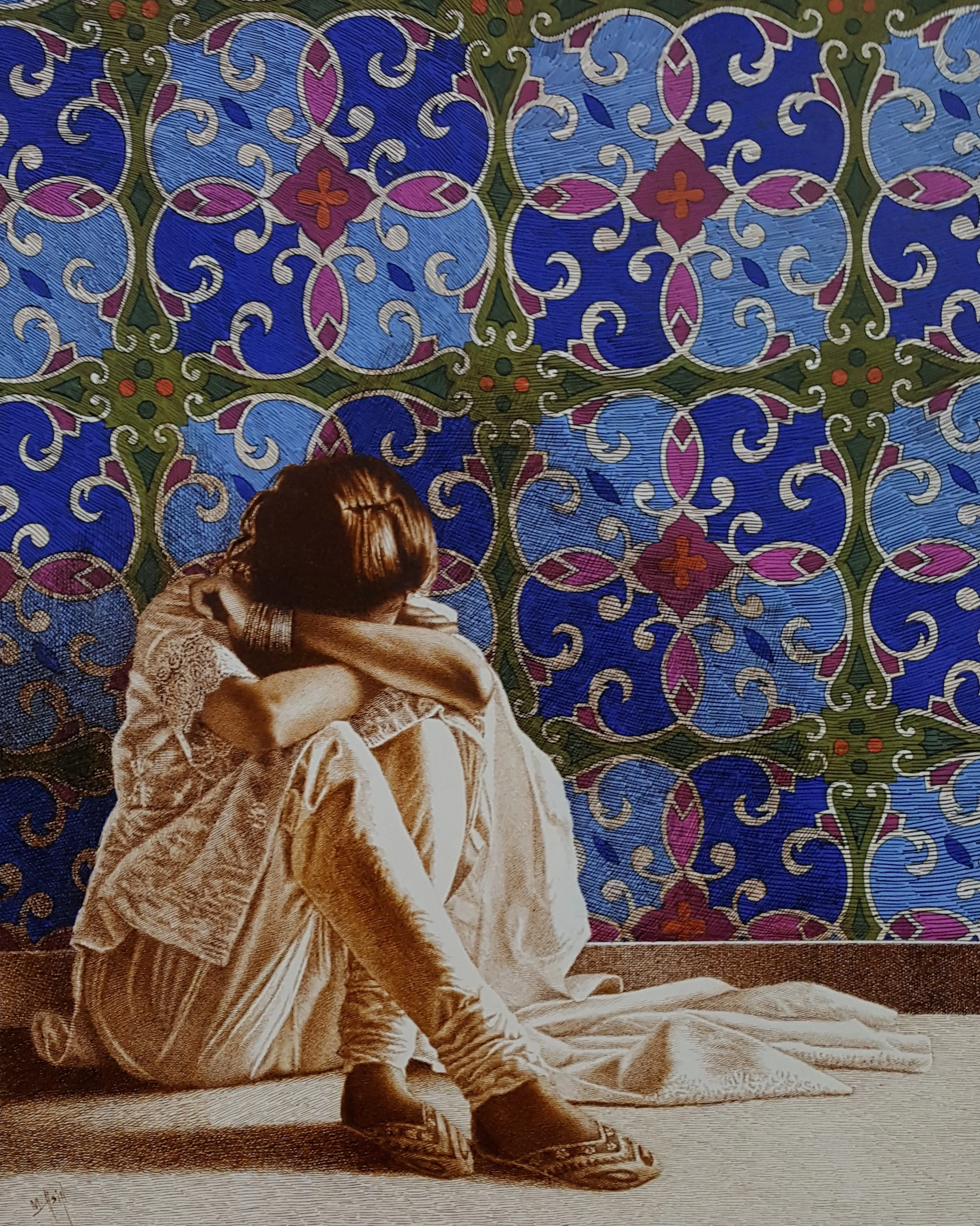 Regular pen and ink artwork by Asif Ghayaz